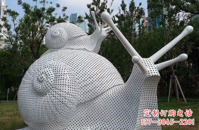 宁波不锈钢编织抽象蜗牛雕塑