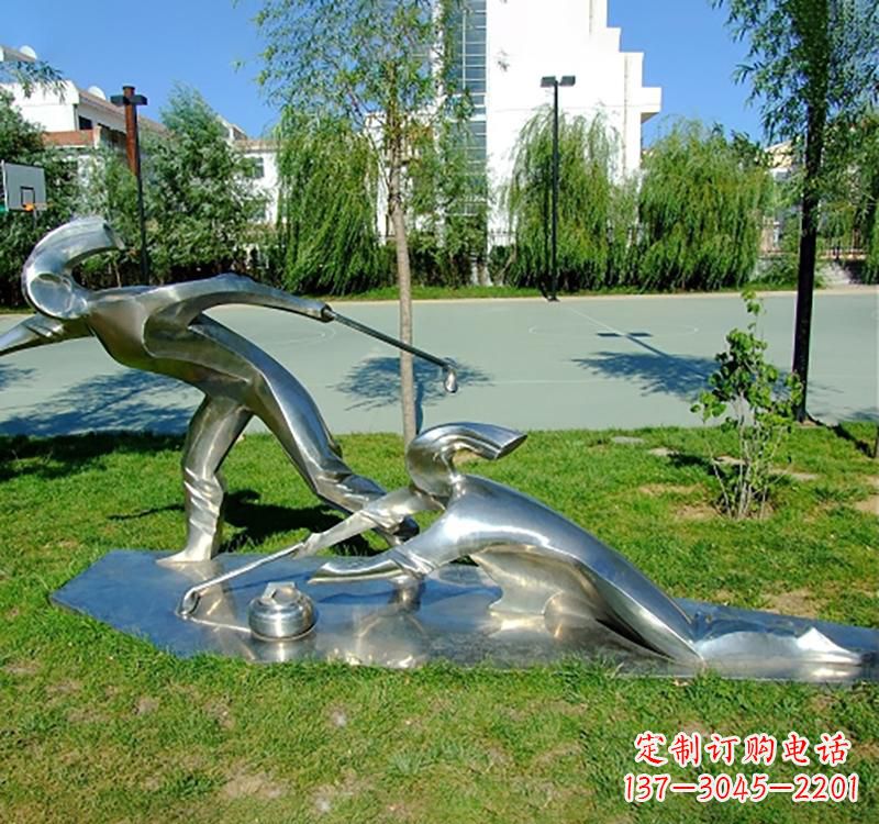 宁波不锈钢冰壶雕塑