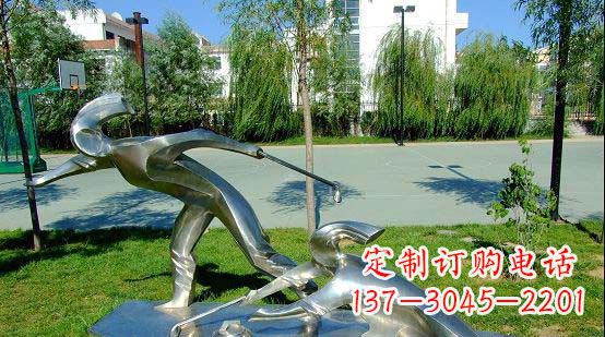 宁波不锈钢冰壶运动雕塑