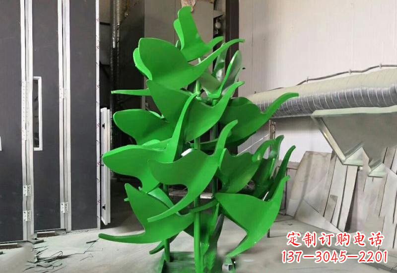 宁波优雅美观的不锈钢彩色大雁雕塑