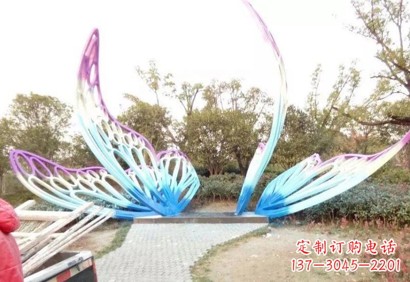 宁波不锈钢彩色蝴蝶雕塑