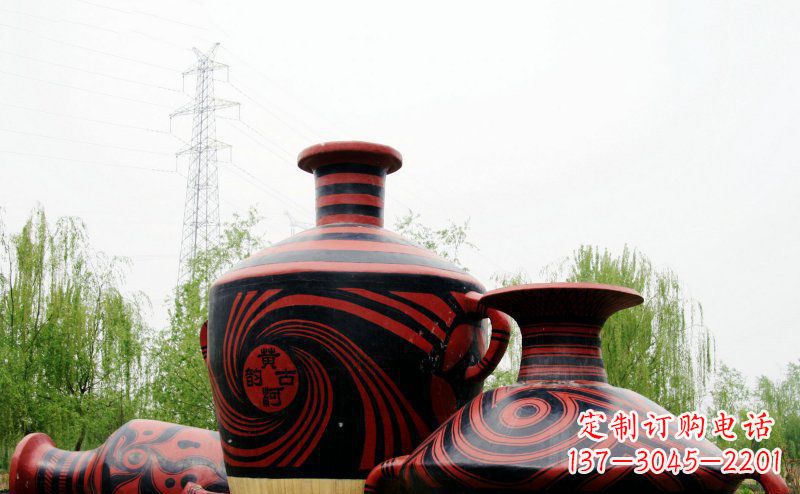 宁波不锈钢彩色花盆雕塑