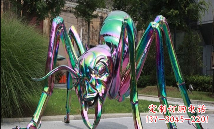 宁波不锈钢彩色蚂蚁雕塑艺术美化公园景观