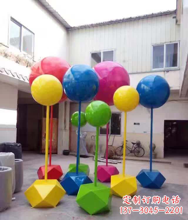 宁波不锈钢彩色气球雕塑艺术的绚丽缤纷
