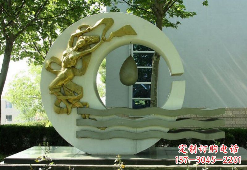 宁波不锈钢嫦娥奔月雕塑
