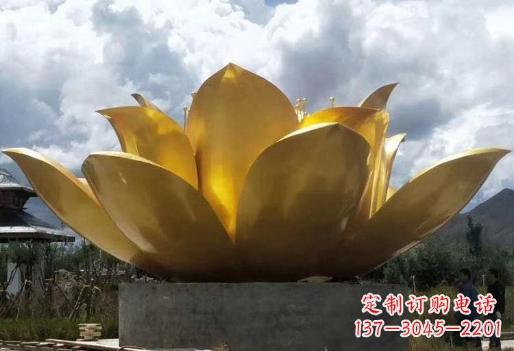 宁波不锈钢莲花雕塑——精美绝伦