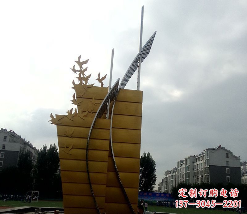 宁波不锈钢城市帆船起航雕塑