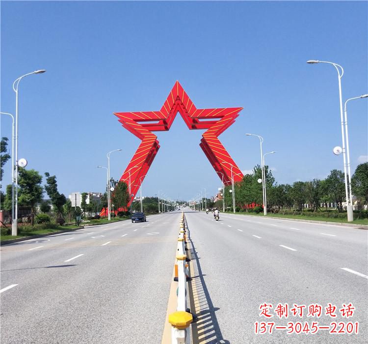 宁波不锈钢城市拱门雕塑一座精美的艺术作品