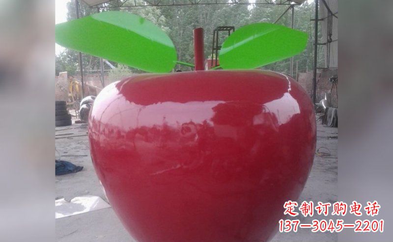 宁波不锈钢苹果雕塑描绘出美丽的景观