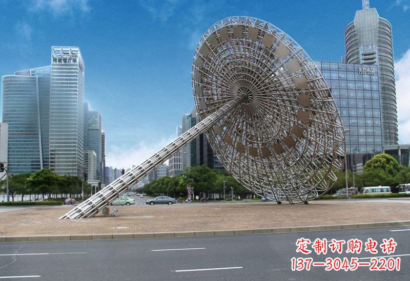 宁波不锈钢城市日晷雕塑——缔造城市新景观