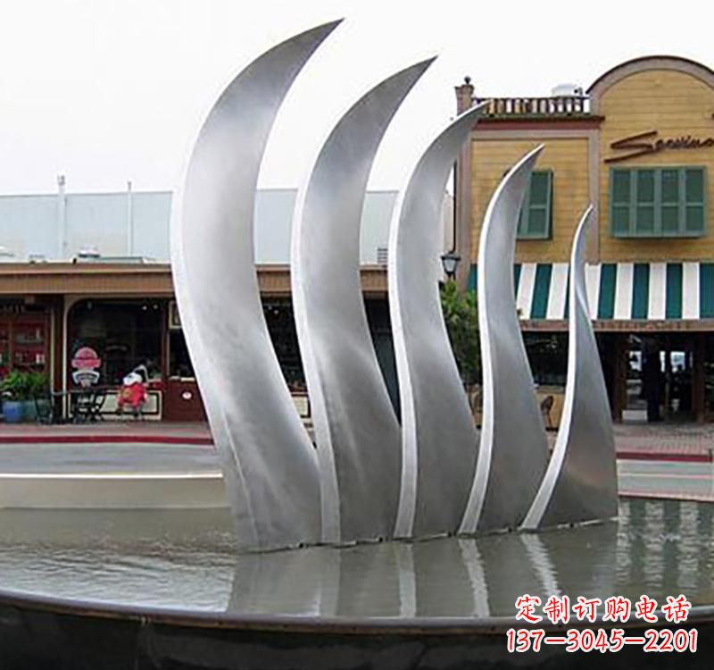 宁波不锈钢城市艺术翅膀雕塑羽翼展翔