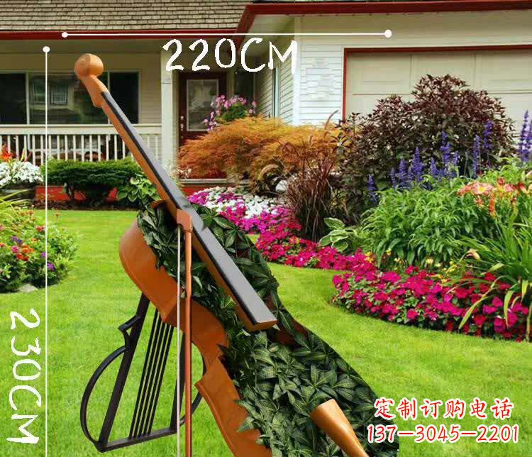宁波不锈钢抽象大提琴雕塑1