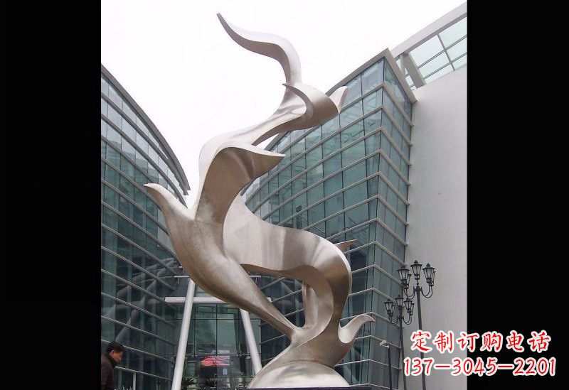 宁波精美的不锈钢大雁雕塑