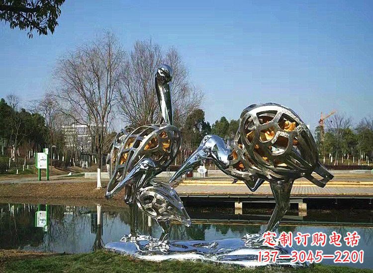 宁波精美非凡的不锈钢丹顶鹤雕塑