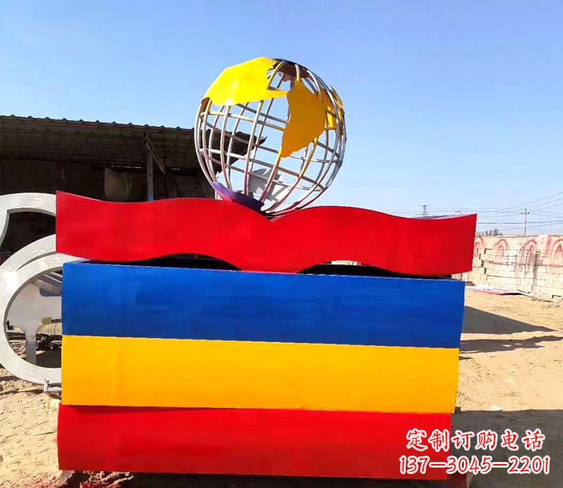 宁波不锈钢地球雕塑——象征地球的美丽与和谐