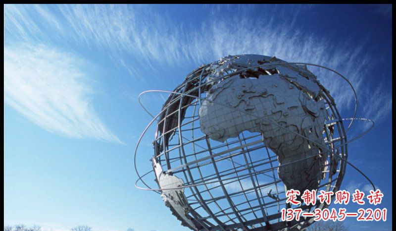 宁波不锈钢制地球雕塑精美的艺术品