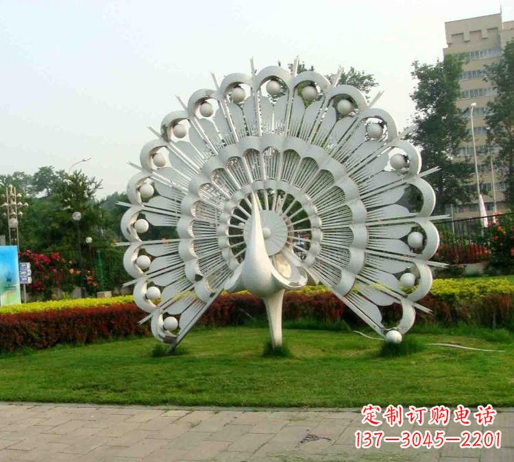 宁波不锈钢孔雀雕塑