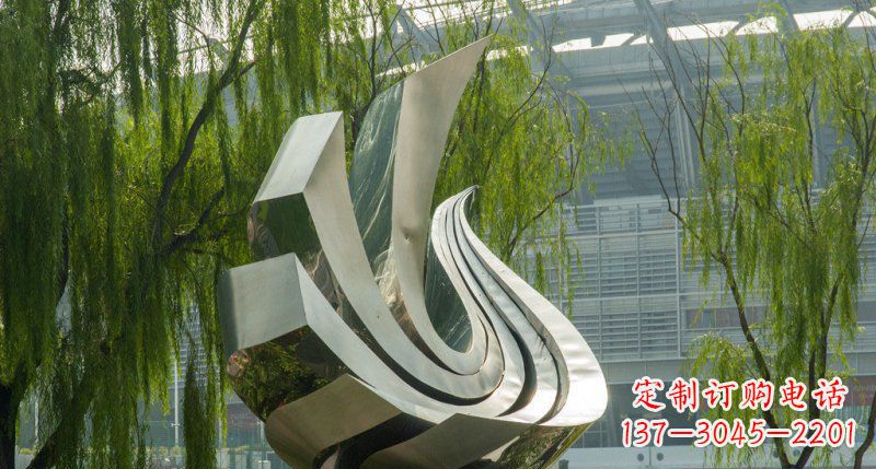宁波不锈钢凤凰雕塑美丽的象征