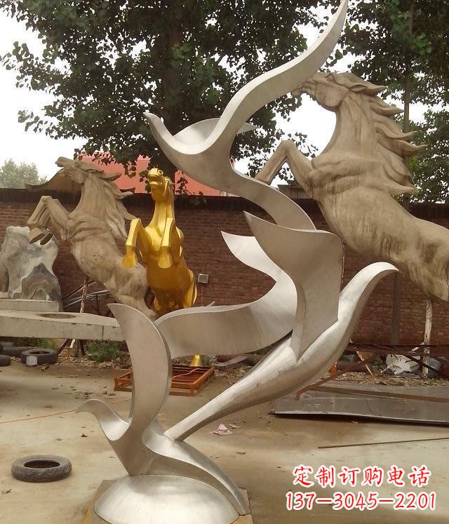 宁波精美不锈钢鸽子雕塑