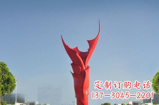 宁波不锈钢火炬雕塑——点燃友谊之火