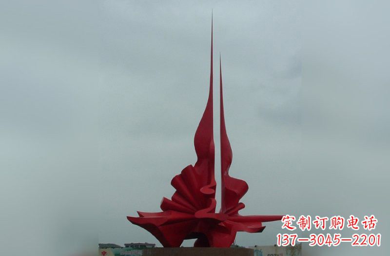 宁波精美不锈钢火炬雕塑