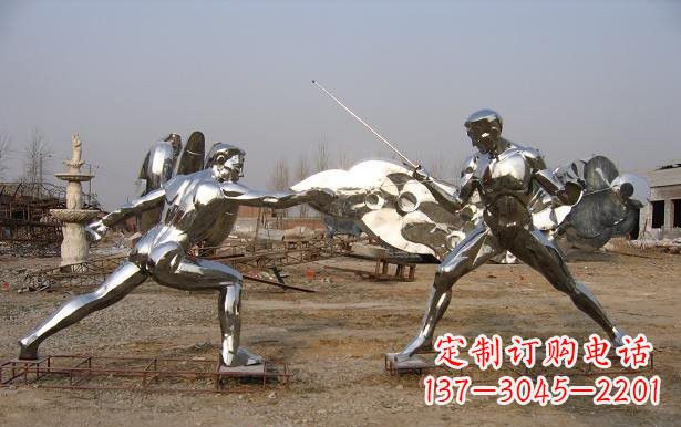 宁波不锈钢雕刻的运动员雕塑