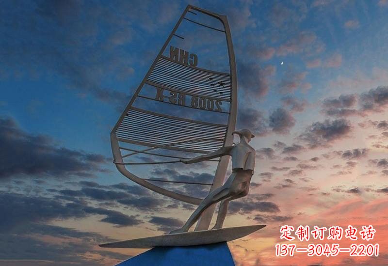 宁波不锈钢帆船雕塑——象征着美丽的梦想