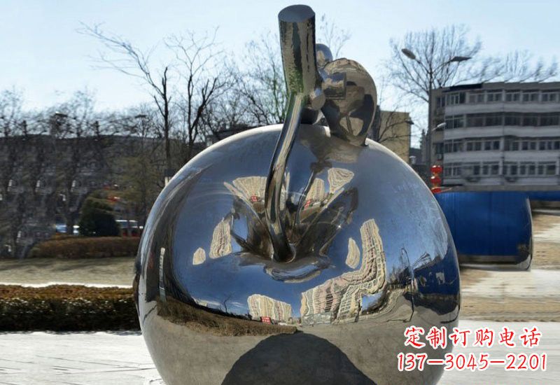 宁波精致的不锈钢苹果雕塑