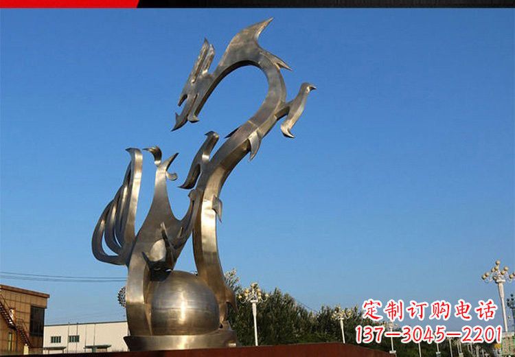 宁波不锈钢龙凤雕塑艺术精美的精品
