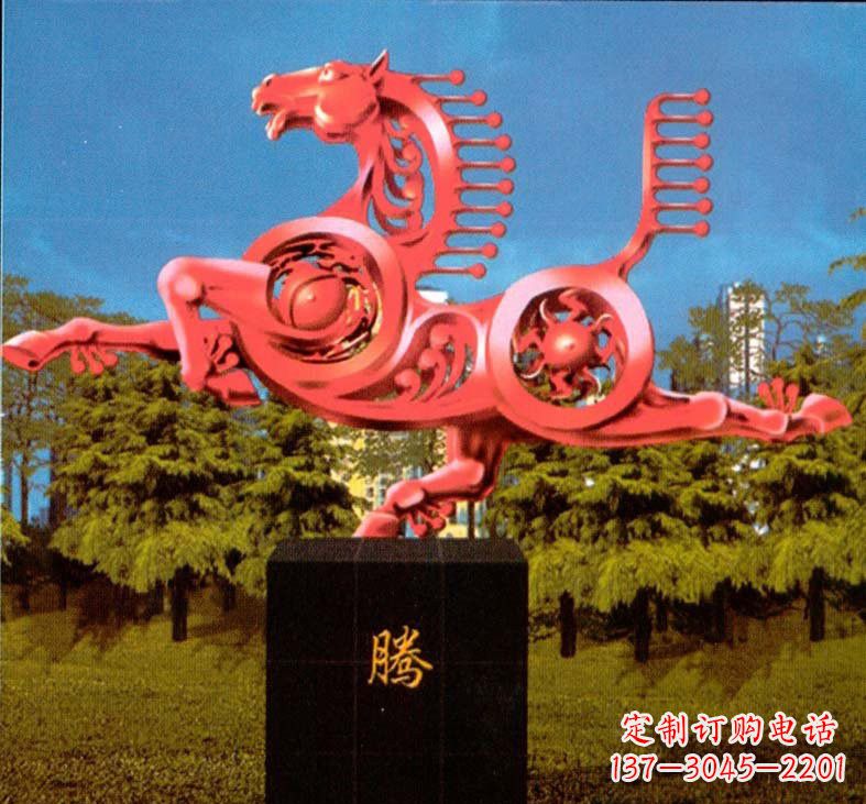 宁波不锈钢抽象马雕塑设计图