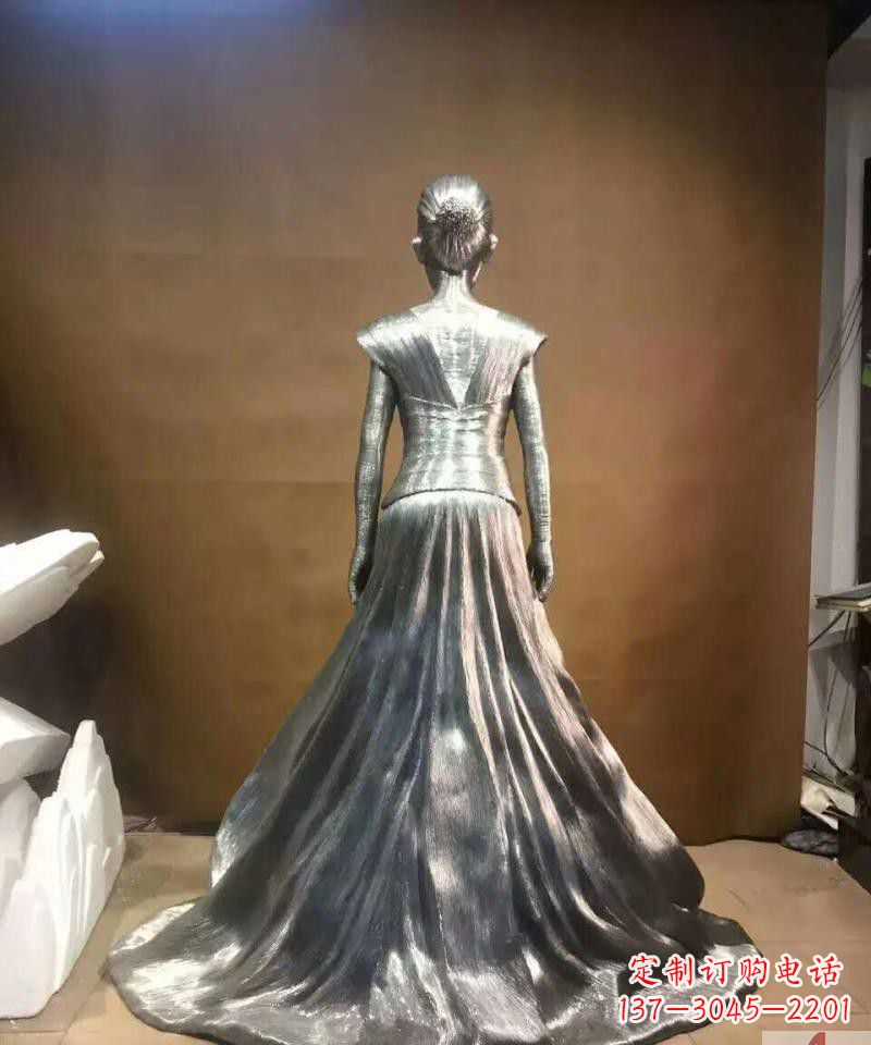 宁波女性之美不锈钢抽象女人身影雕塑