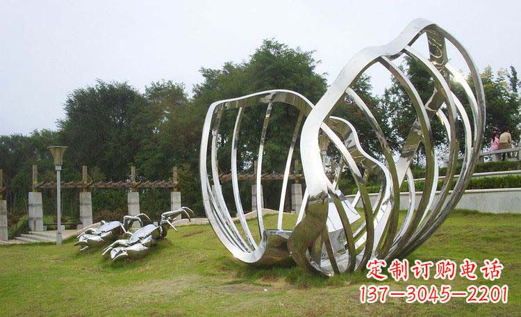 宁波不锈钢贝壳雕塑的美