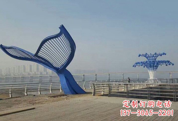 宁波不锈钢鲸鱼雕塑