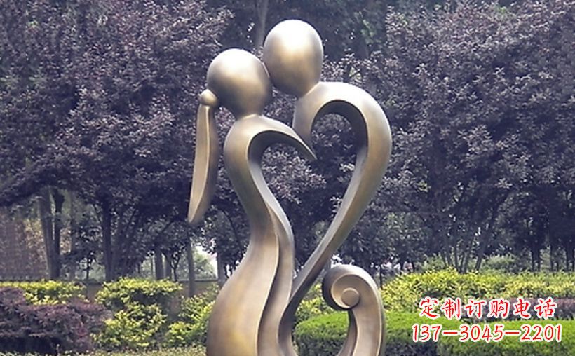 宁波不锈钢抽象情侣公园雕塑