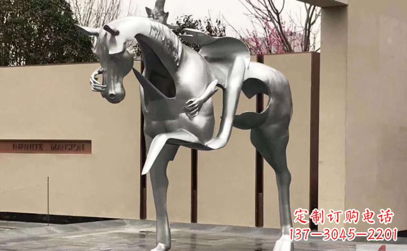 宁波不锈钢骑马雕塑精美外形与经久耐用