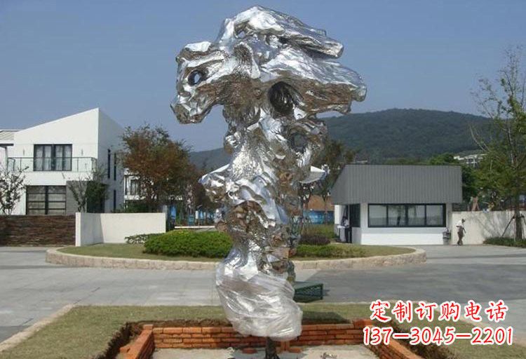 宁波不锈钢抽象太湖石雕塑