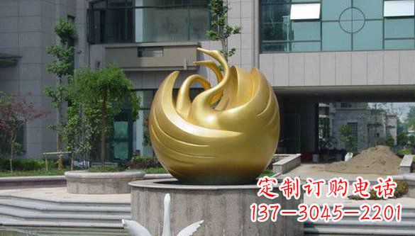宁波不锈钢天鹅雕塑