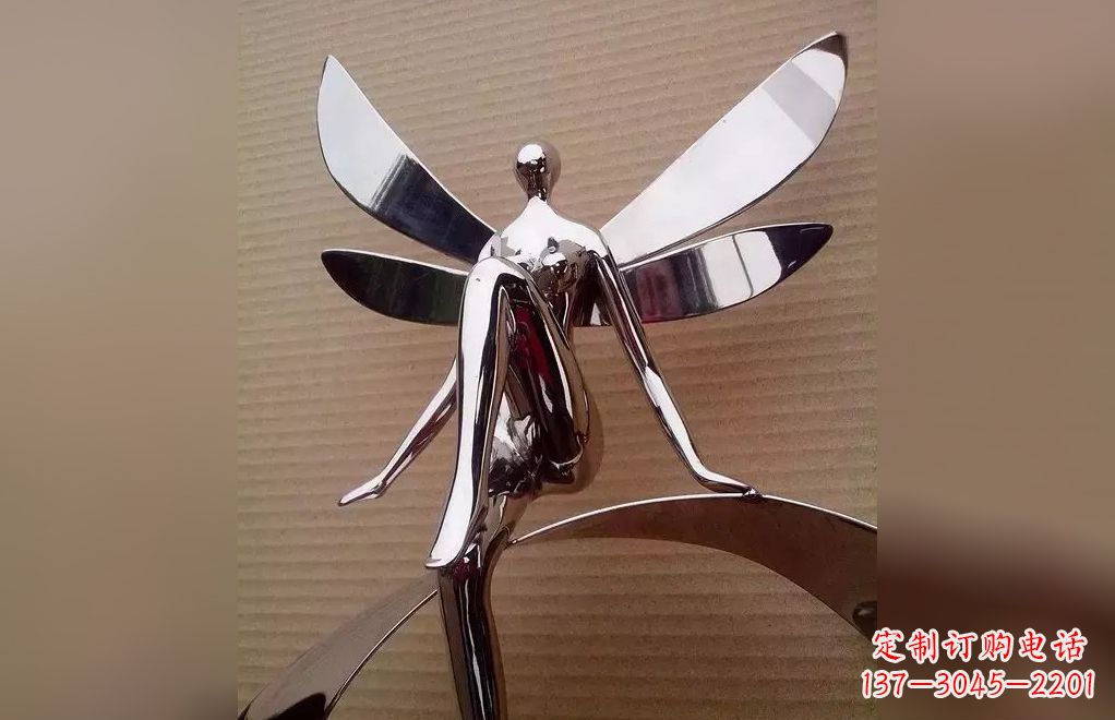 宁波不锈钢天使雕塑