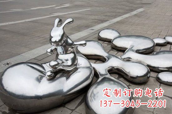 宁波不锈钢兔子雕塑