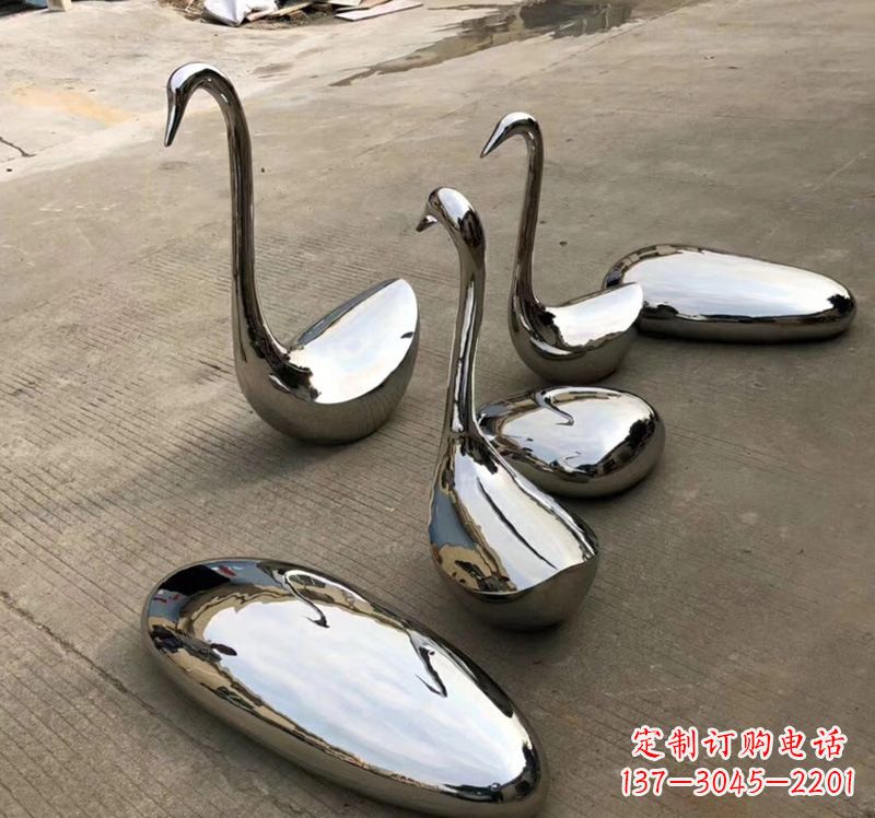 宁波不锈钢抽象仙鹤雕塑