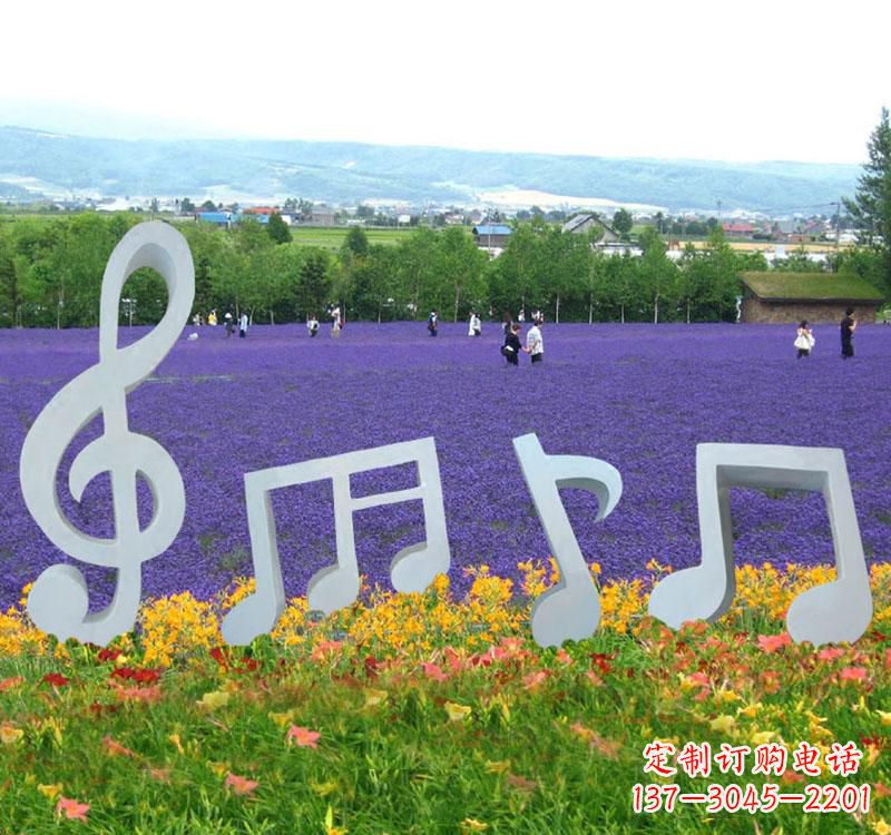 宁波精美不锈钢音符雕塑