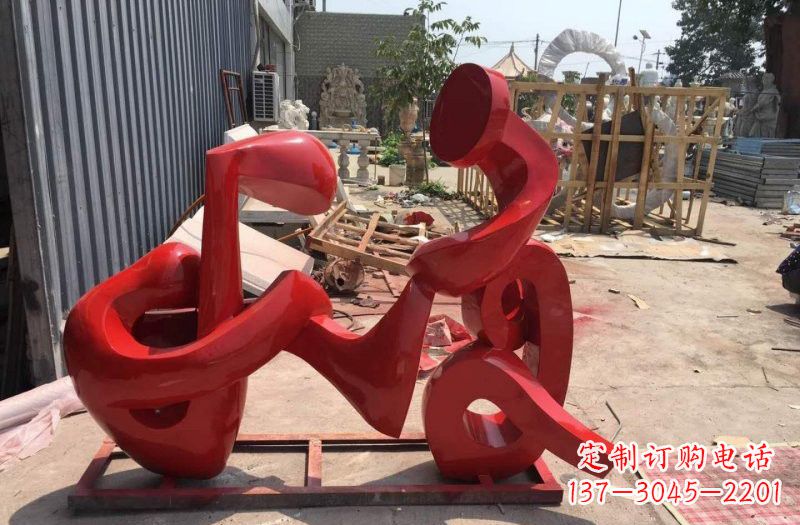 宁波不锈钢音符雕塑传递美丽的音乐