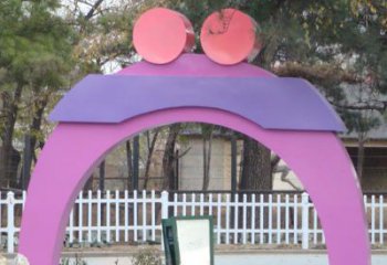 宁波不锈钢爱心拱门雕塑给城市艺术添彩