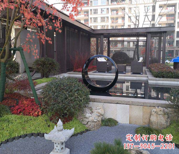 宁波不锈钢圆环雕塑——精美绝伦