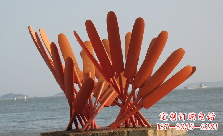 宁波不锈钢船桨海边景观雕塑