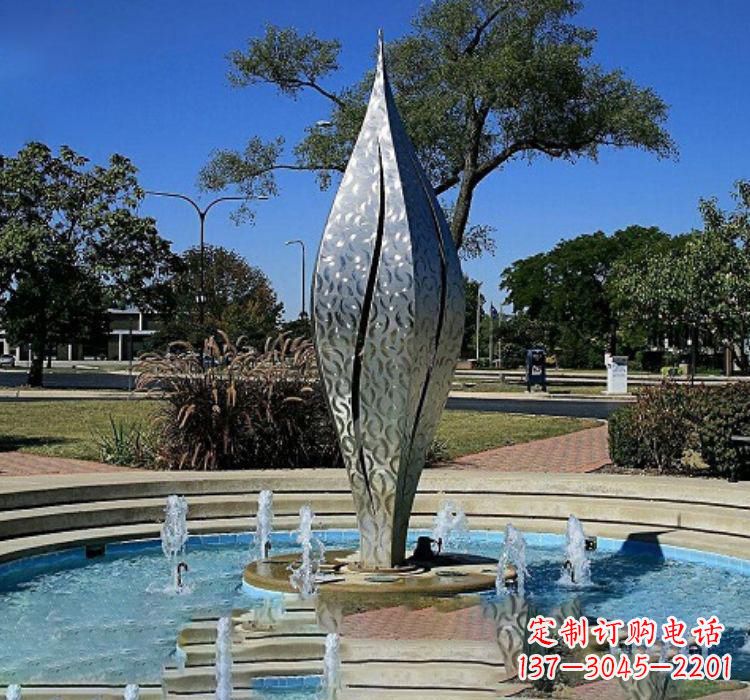 宁波不锈钢创意喷泉雕塑
