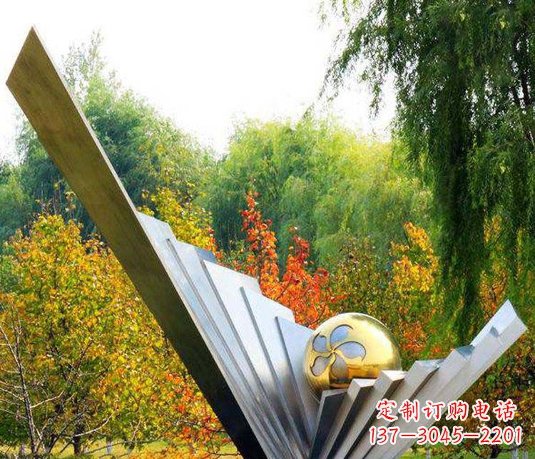 宁波不锈钢大型翅膀景观雕塑