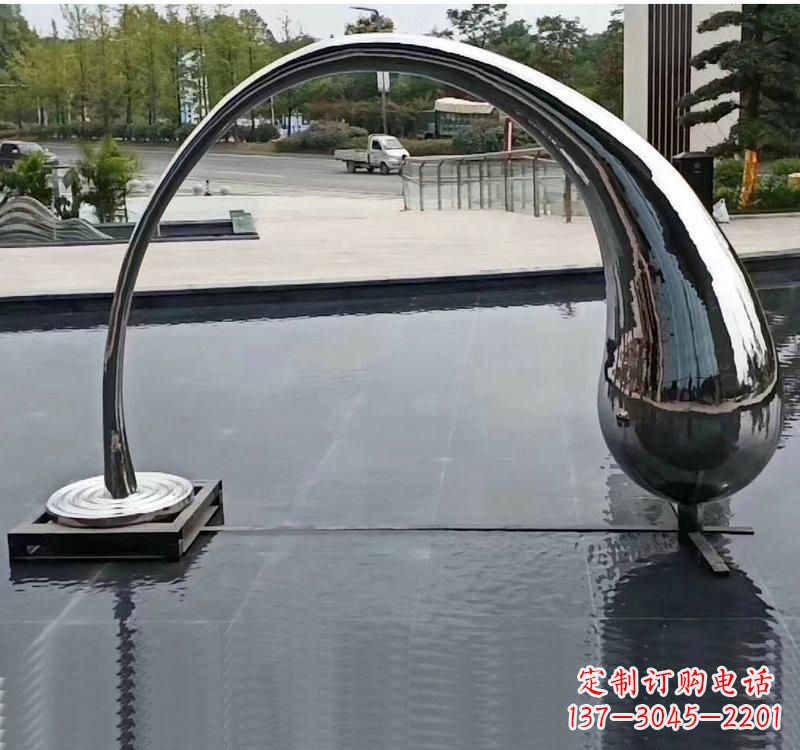 宁波不锈钢大型水滴雕塑让艺术融入生活