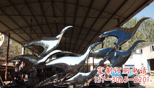 宁波不锈钢大雁雕塑给环境带来生机