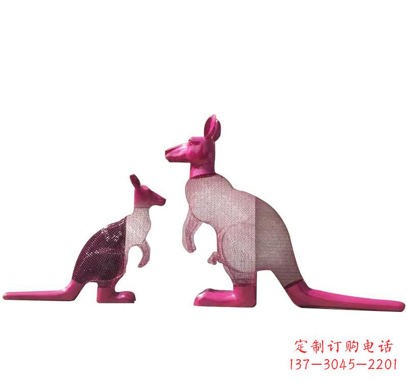 宁波不锈钢袋鼠雕塑——传承澳大利亚文化